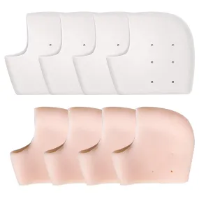 4 Pairs Heel Pads Silicone Gel Heel Protection Heel Gel Pads Heel Socks for Heel Spurs Plantar Fasciitis, Very Suitable for Heel Pain, Dry Cracked Heel for Women Men