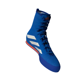 Adidas BOX HOG 4 Boxing Shoes Royal Blue White Red