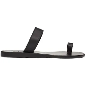 Ancient Greek Sandals Black Thalia Sandals