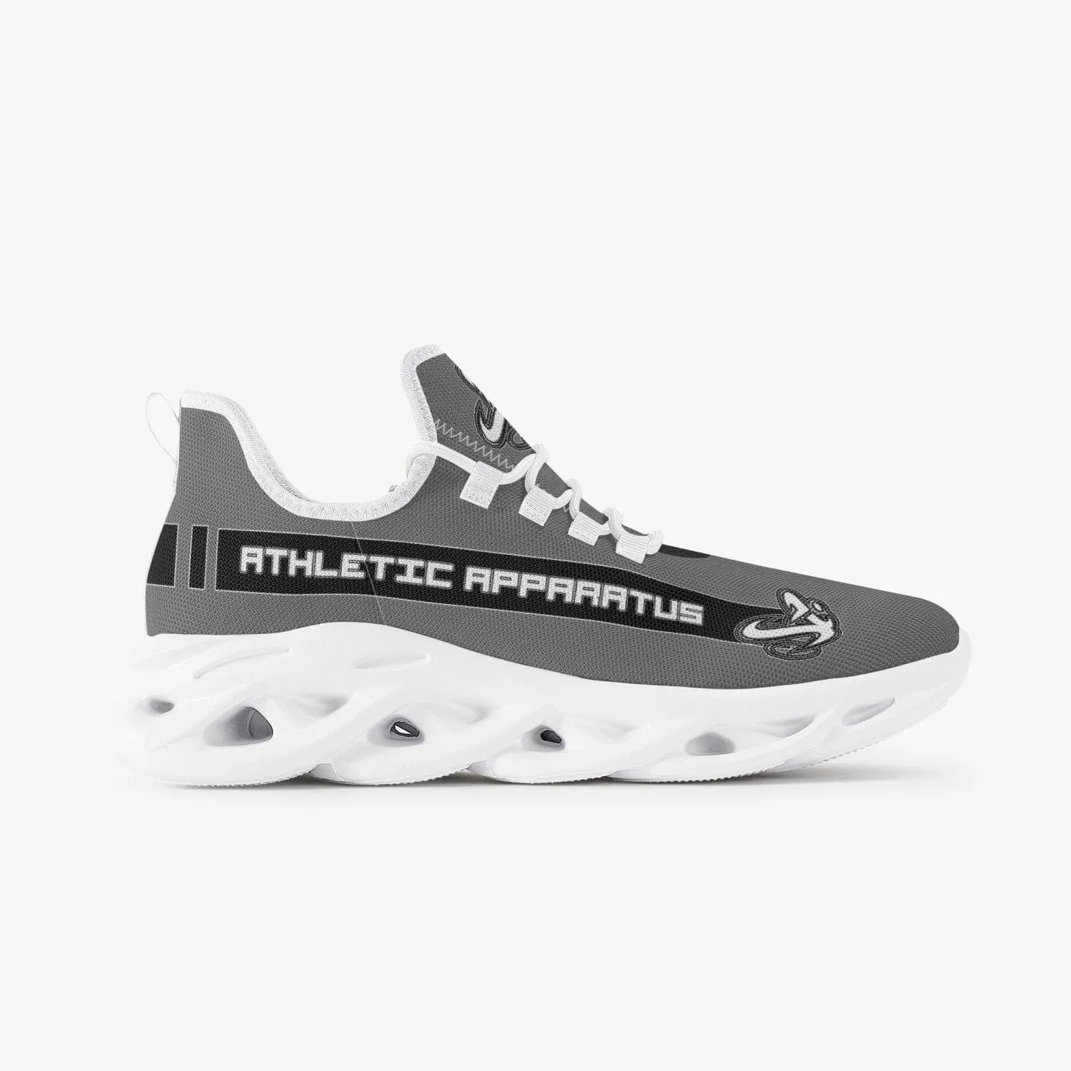 ATHLETIC APPARATUS V2 BOUNCE MESH KNIT SNEAKERS - GREY