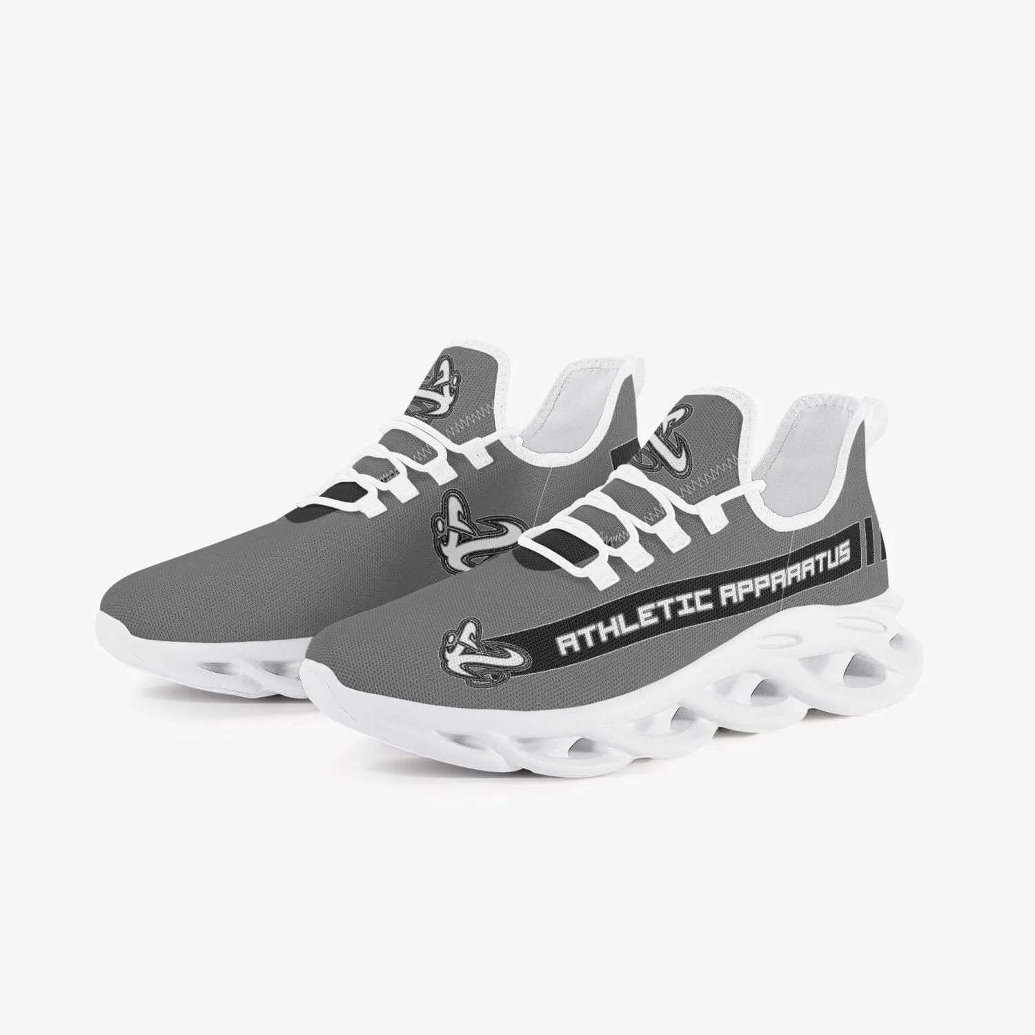 ATHLETIC APPARATUS V2 BOUNCE MESH KNIT SNEAKERS - GREY