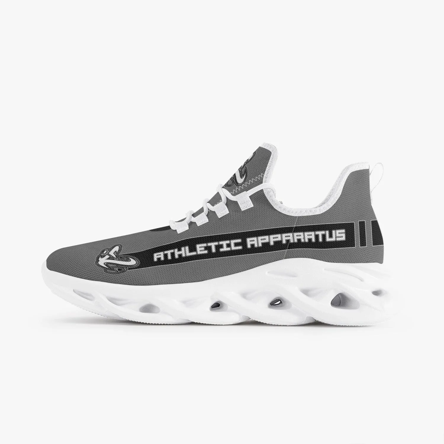 ATHLETIC APPARATUS V2 BOUNCE MESH KNIT SNEAKERS - GREY