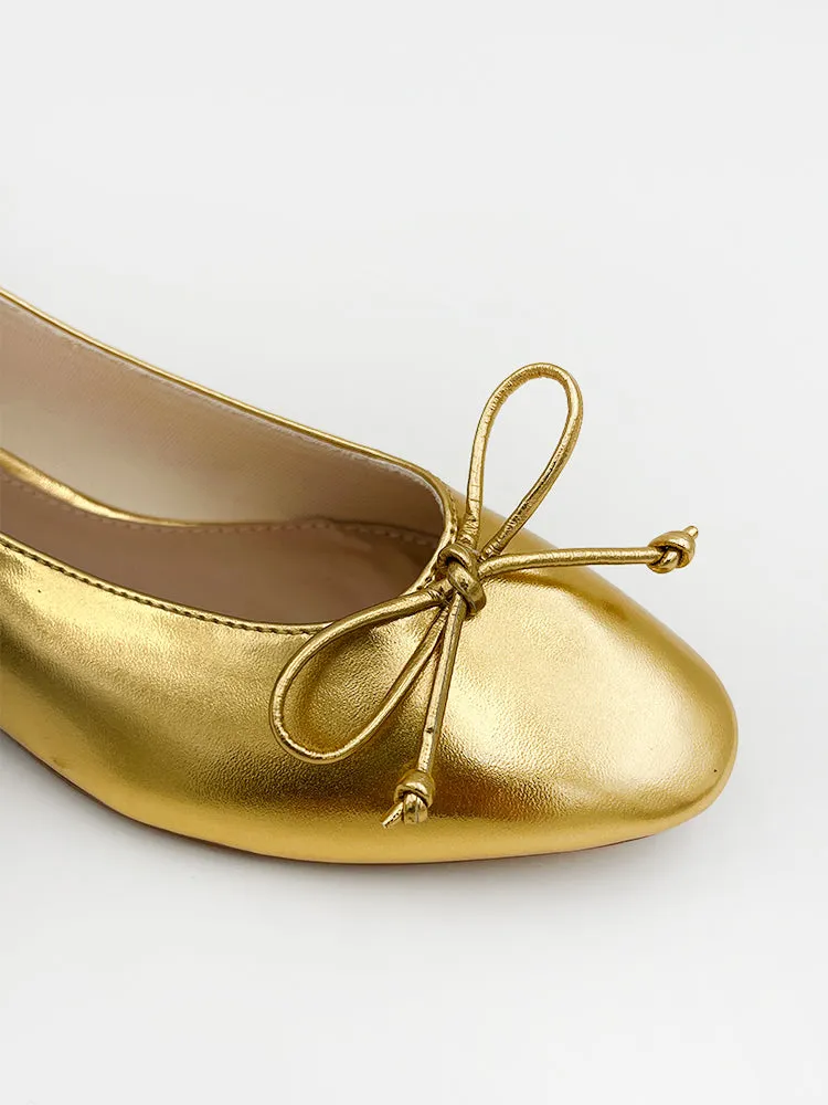 BALLERINA IN MIRROR GOLD