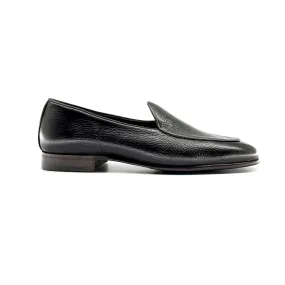 Berwick Belgian Loafer, Deer Leather - Dark Brown
