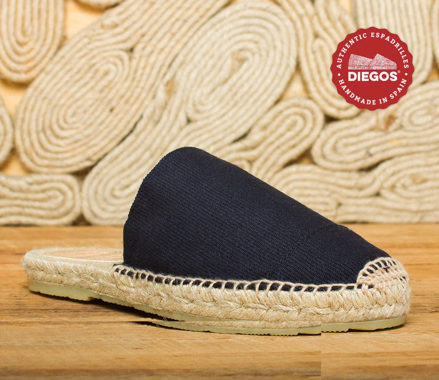 Black mule espadrilles