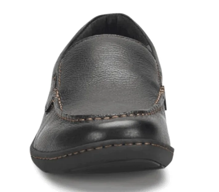 Born Men's Brompton II Black Leather Slip On Loafers Shoes BM0010703-BLK