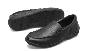 Born Men's Brompton II Black Leather Slip On Loafers Shoes BM0010703-BLK