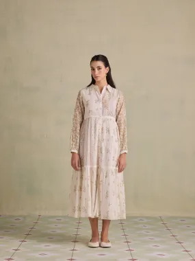 Botanical Imprints Shirt Dress