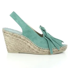 Calzanor 2015 Green Slingback Espadrilles