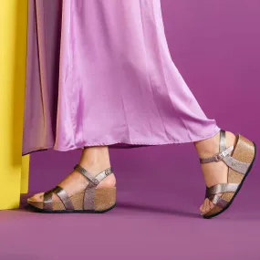 Camille Silver Sandals