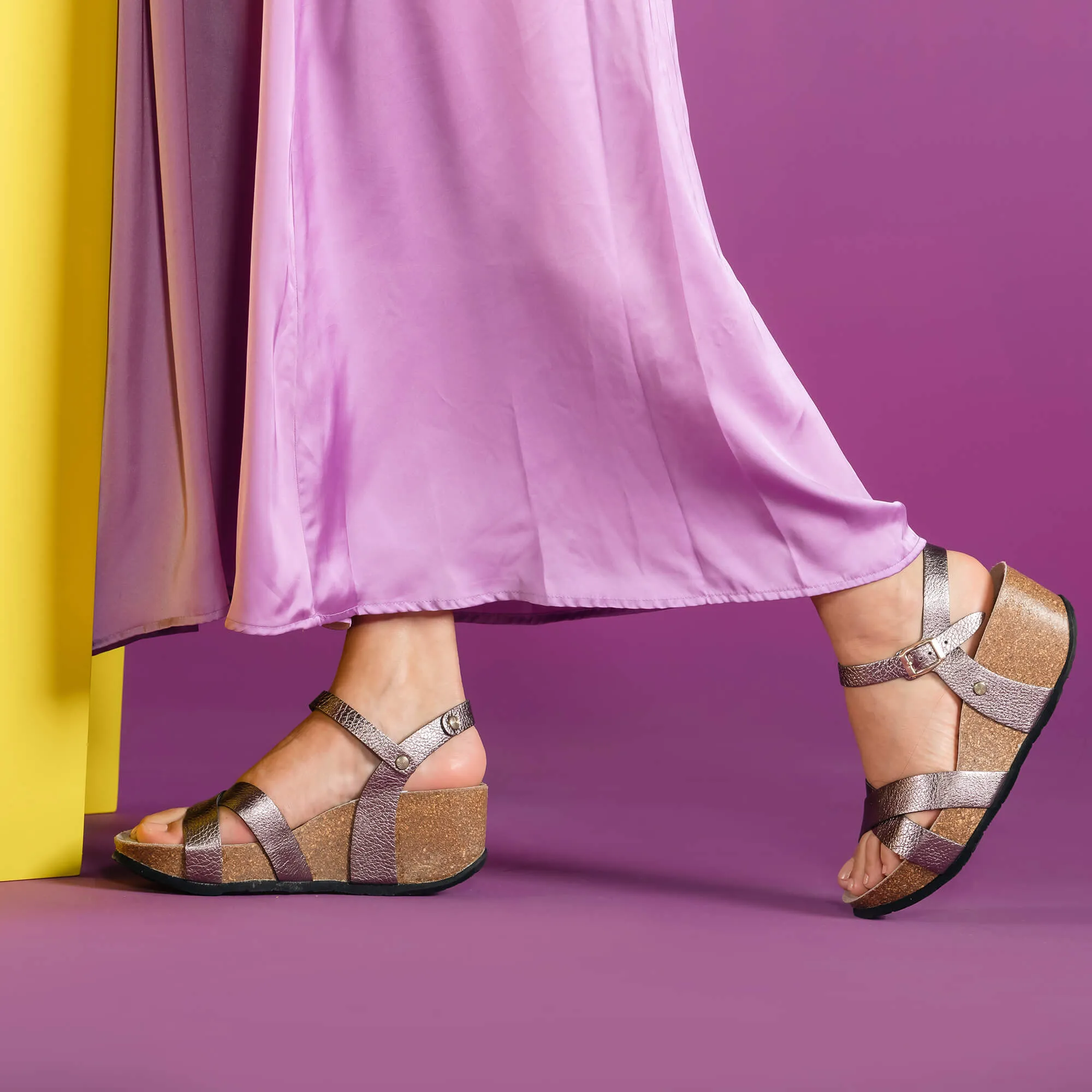 Camille Silver Sandals