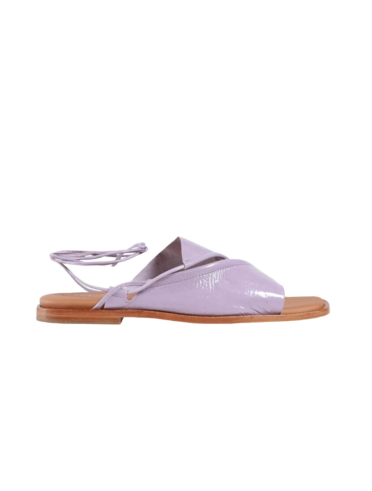 Clava Crinkled Glossy Sandals