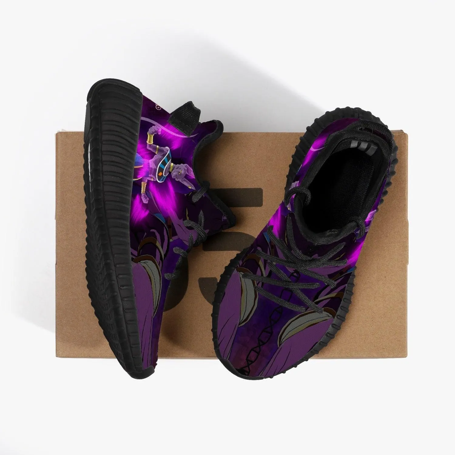 Dragonball Z Beerus Kids YZ Black Anime Shoes