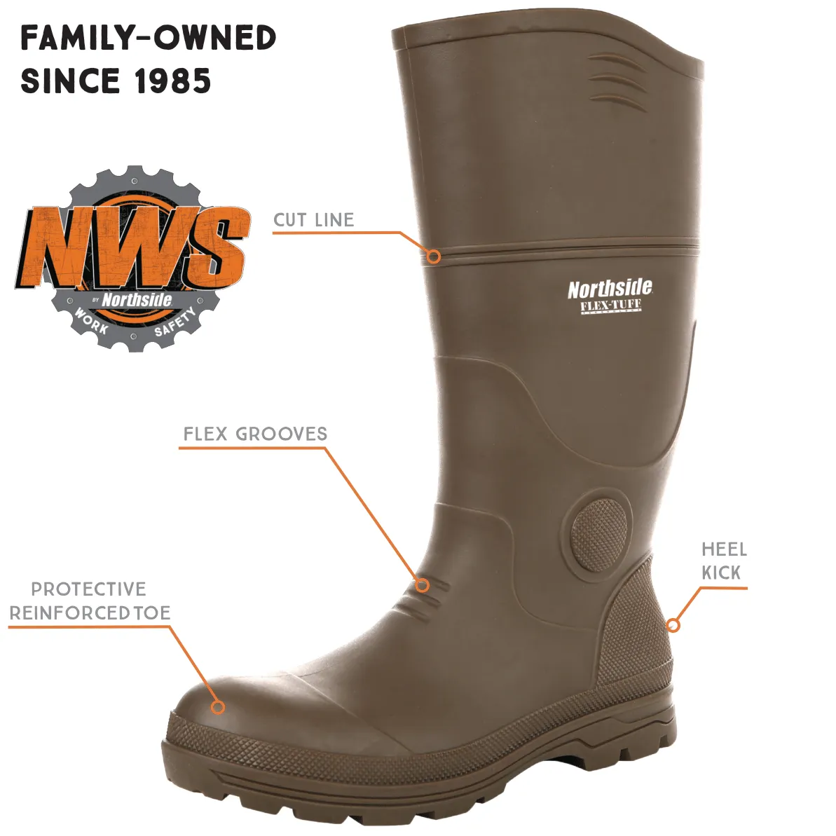 FLEX-TUFF™ Walcot Chore Boot (Composite Toe)