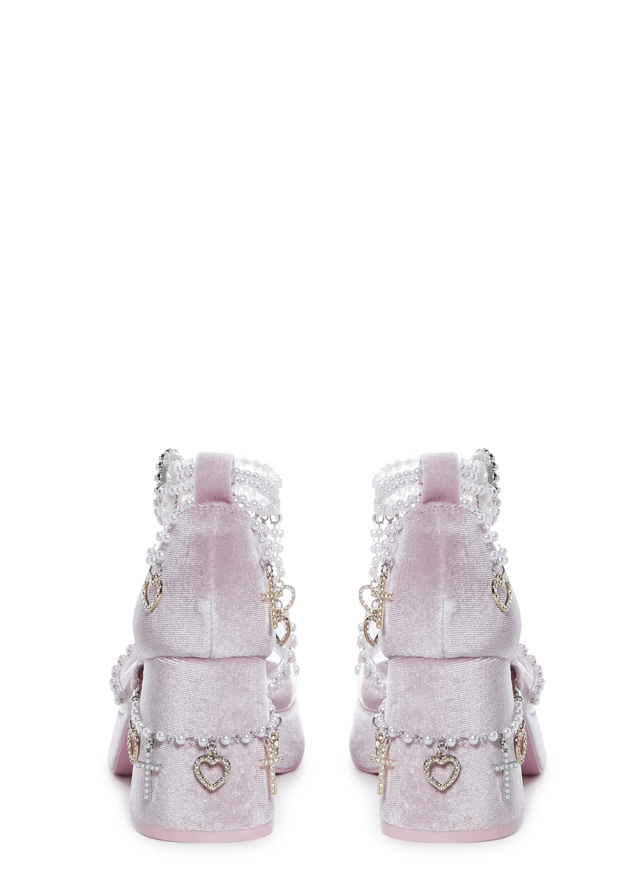 Holy Revelation Platform Sandals - Pink