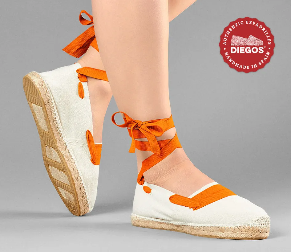 Ivory basque espadrilles