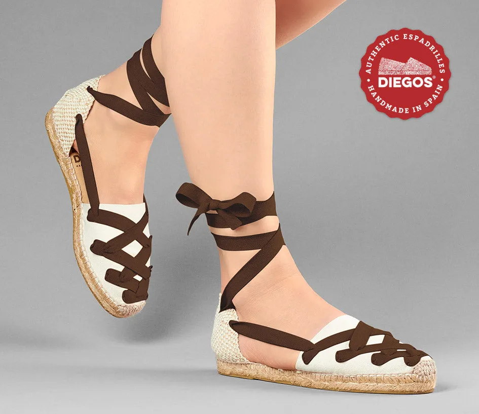 Ivory flat Lola Pamplona espadrilles