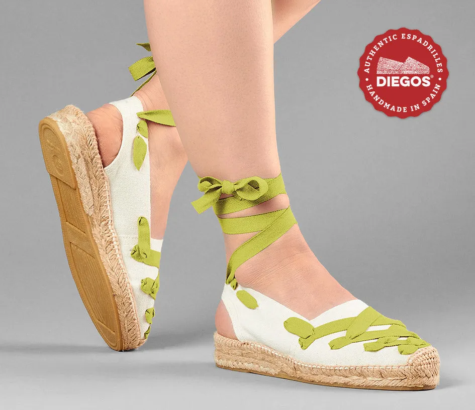 Ivory Pamplona Catalina espadrille