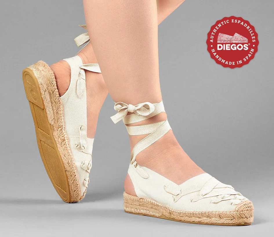 Ivory Pamplona Catalina espadrille