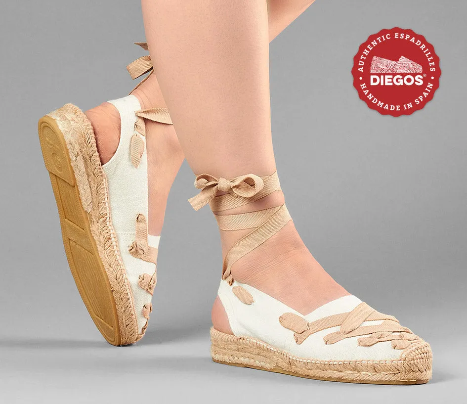 Ivory Pamplona Catalina espadrille