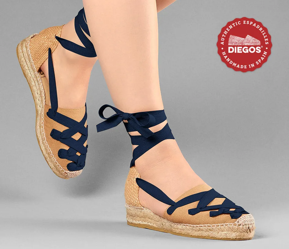 Jute Lola low wedge Pamplona espadrilles