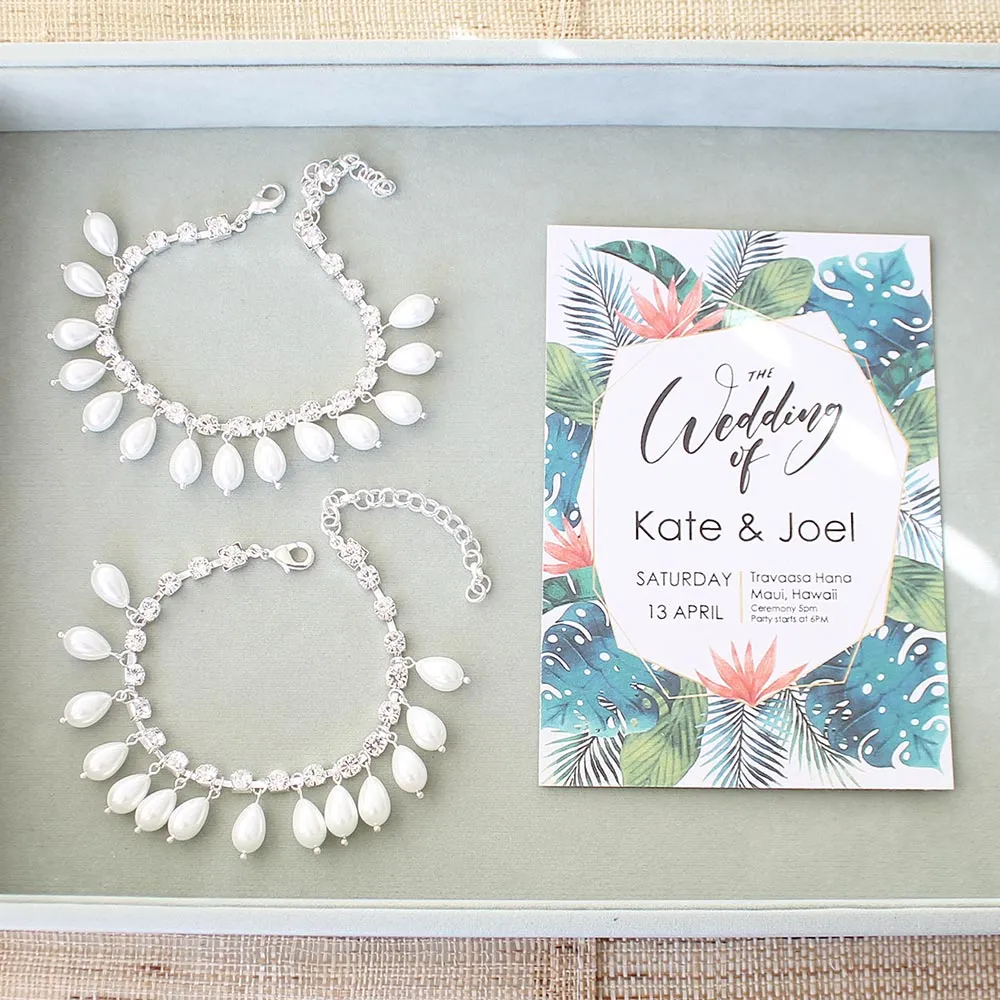 Khaleesi Boho Wedding Pearl Anklets