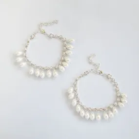 Khaleesi Boho Wedding Pearl Anklets