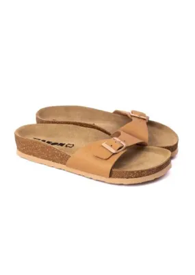 Leon Womens Slippers Brown No.36