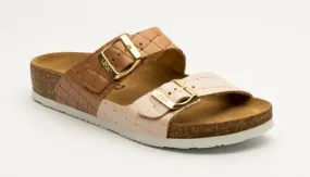 Leon Womens Slippers Brown powder No.36