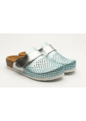 Leon Womens Slippers Mint/Silver No.39