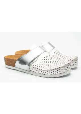 Leon Womens Slippers Pearl/Silver No.39