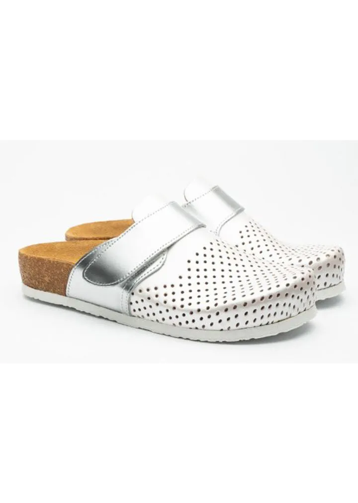 Leon Womens Slippers Pearl/Silver No.39
