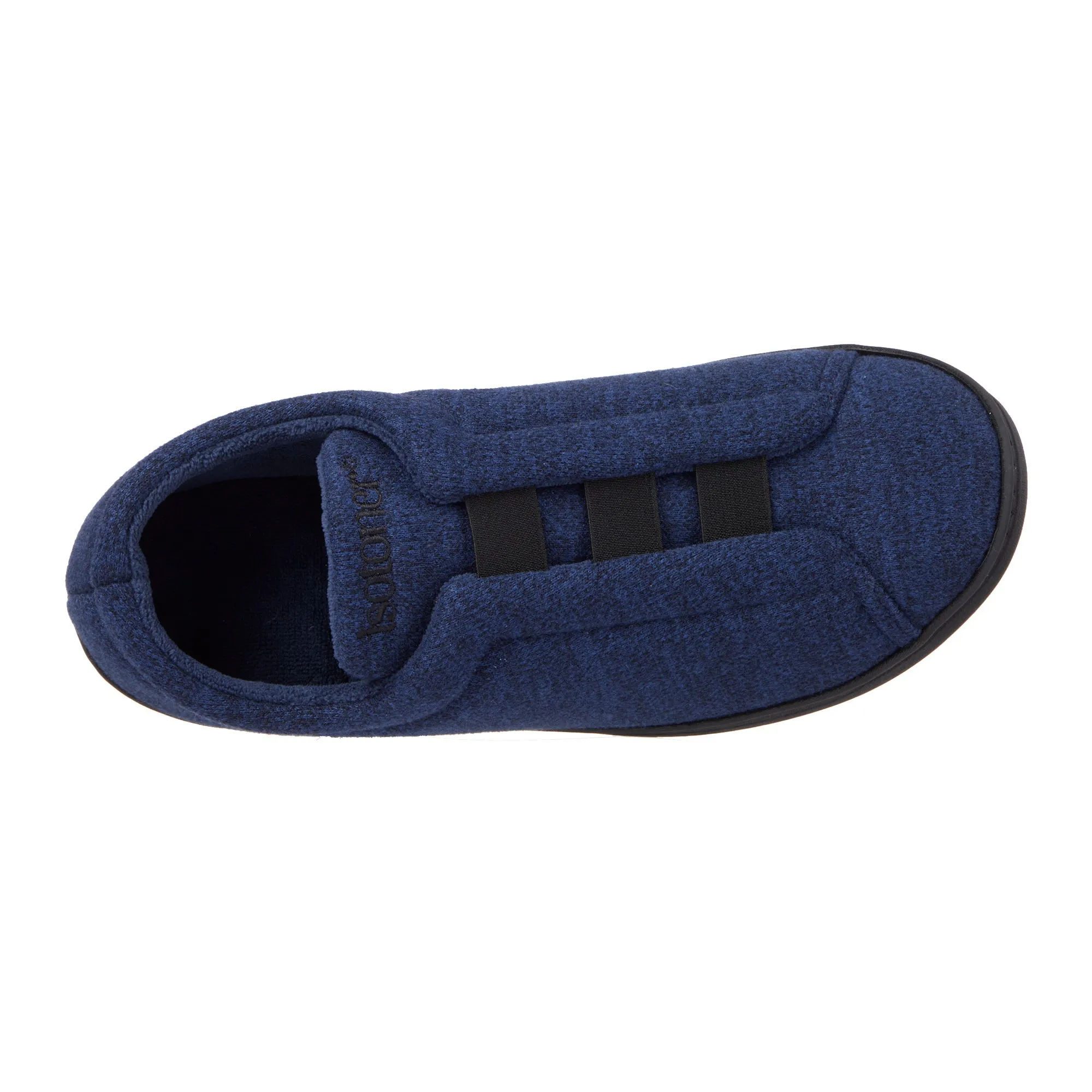 Men's Heathered Knit Brady Closed Back Slipper with Gel Infused Memory Foam