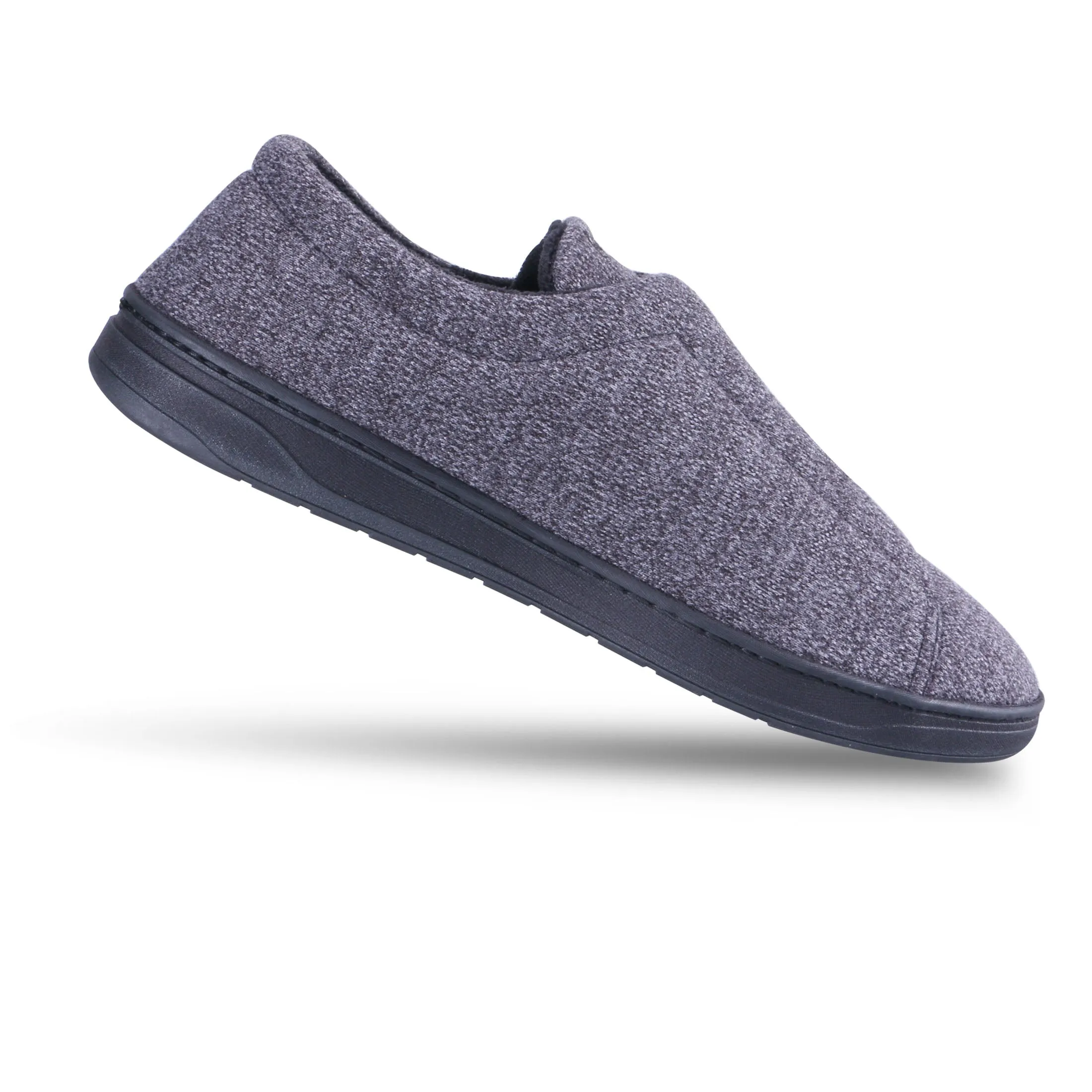 Men's Heathered Knit Brady Closed Back Slipper with Gel Infused Memory Foam