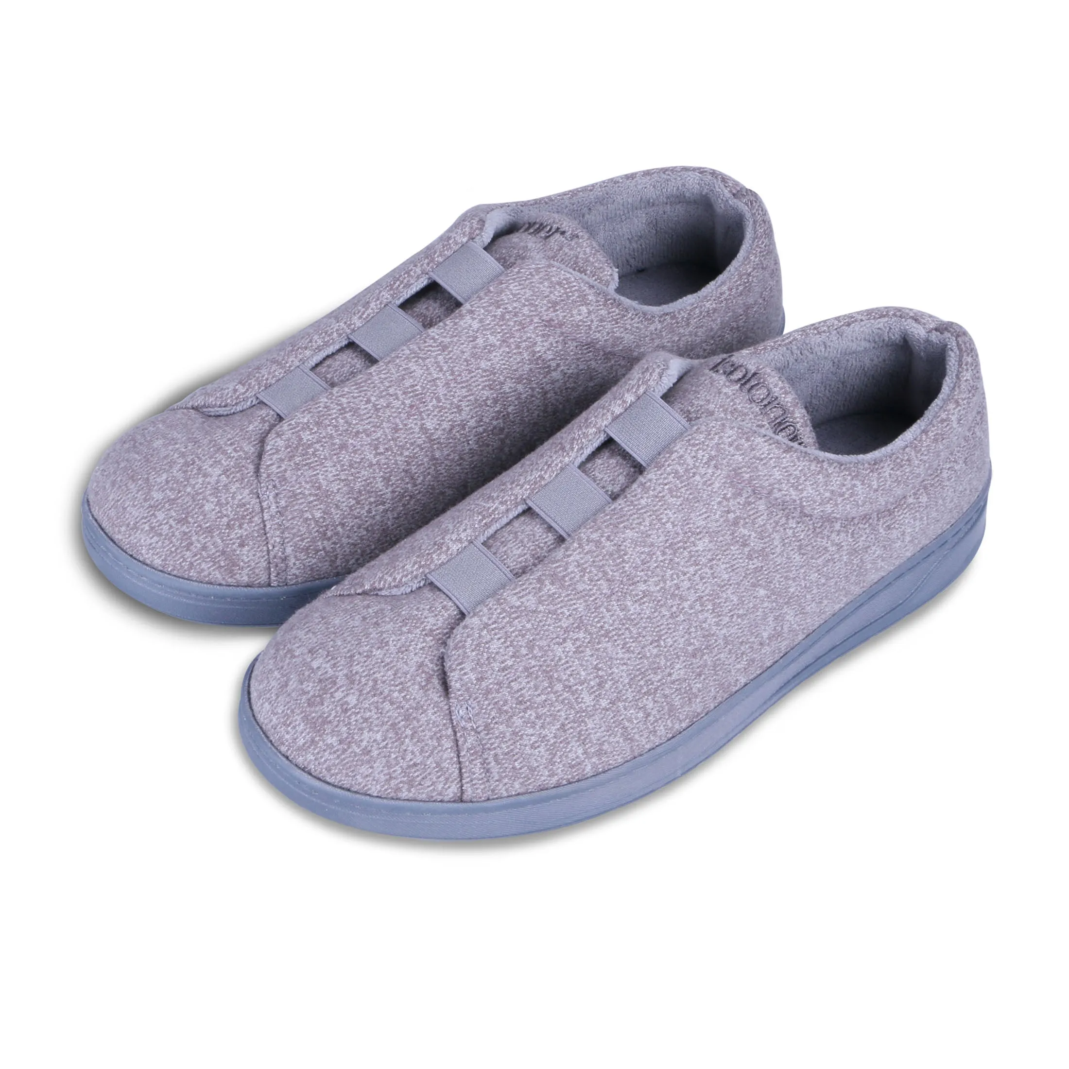 Men's Heathered Knit Brady Closed Back Slipper with Gel Infused Memory Foam