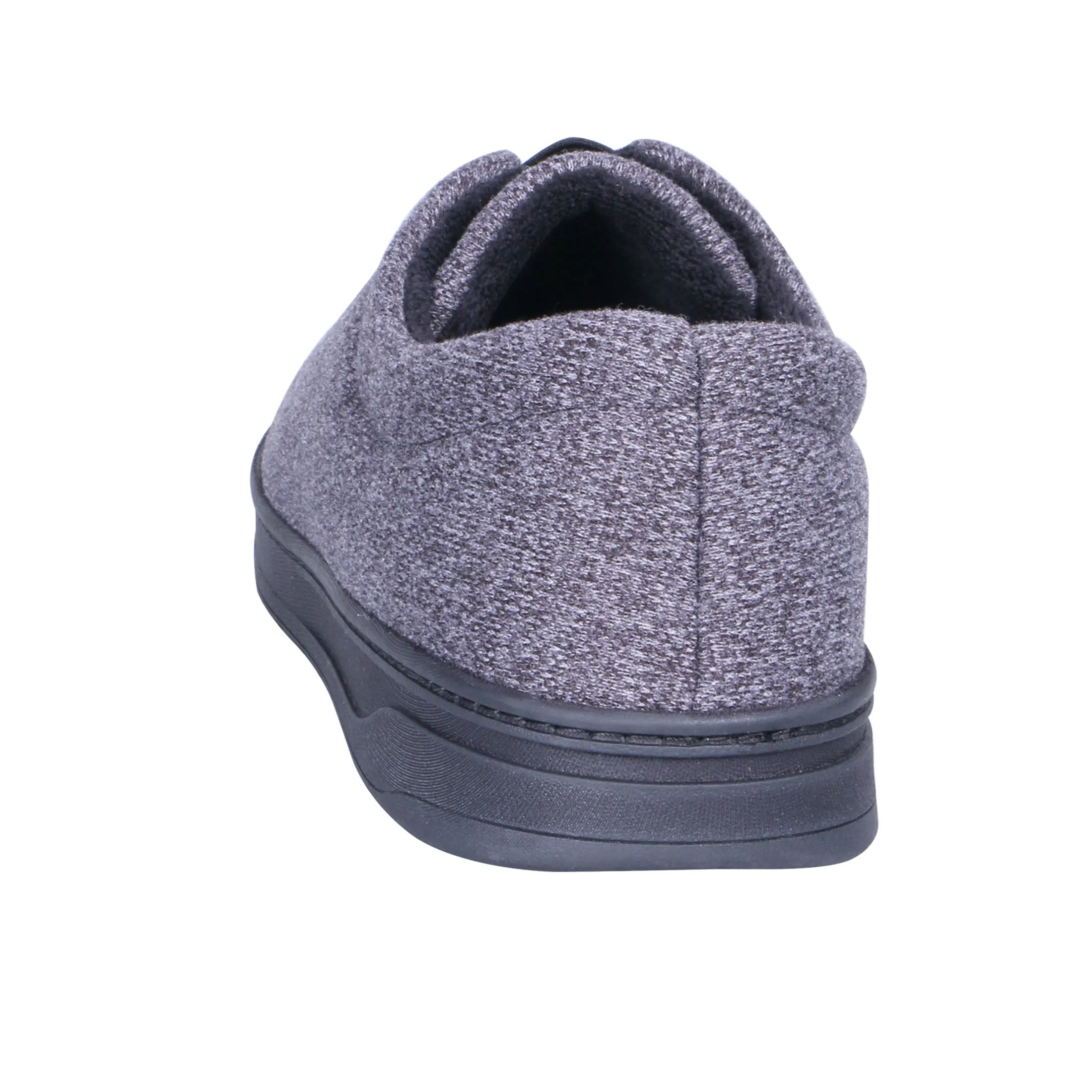 Men's Heathered Knit Brady Closed Back Slipper with Gel Infused Memory Foam
