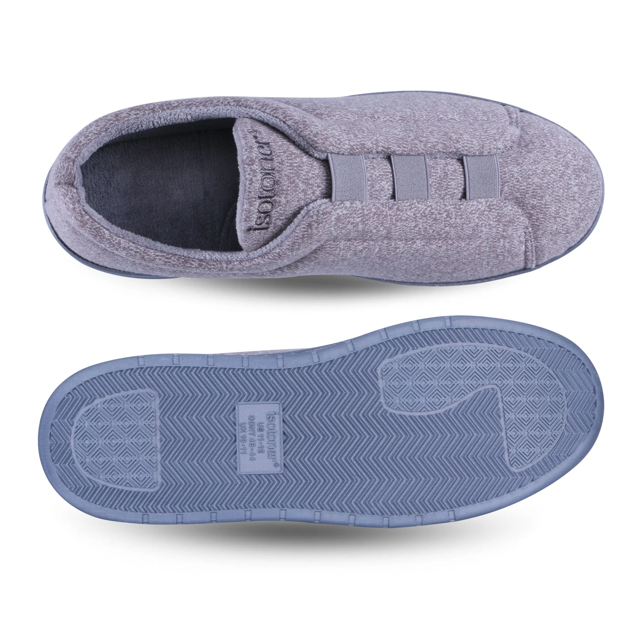 Men's Heathered Knit Brady Closed Back Slipper with Gel Infused Memory Foam