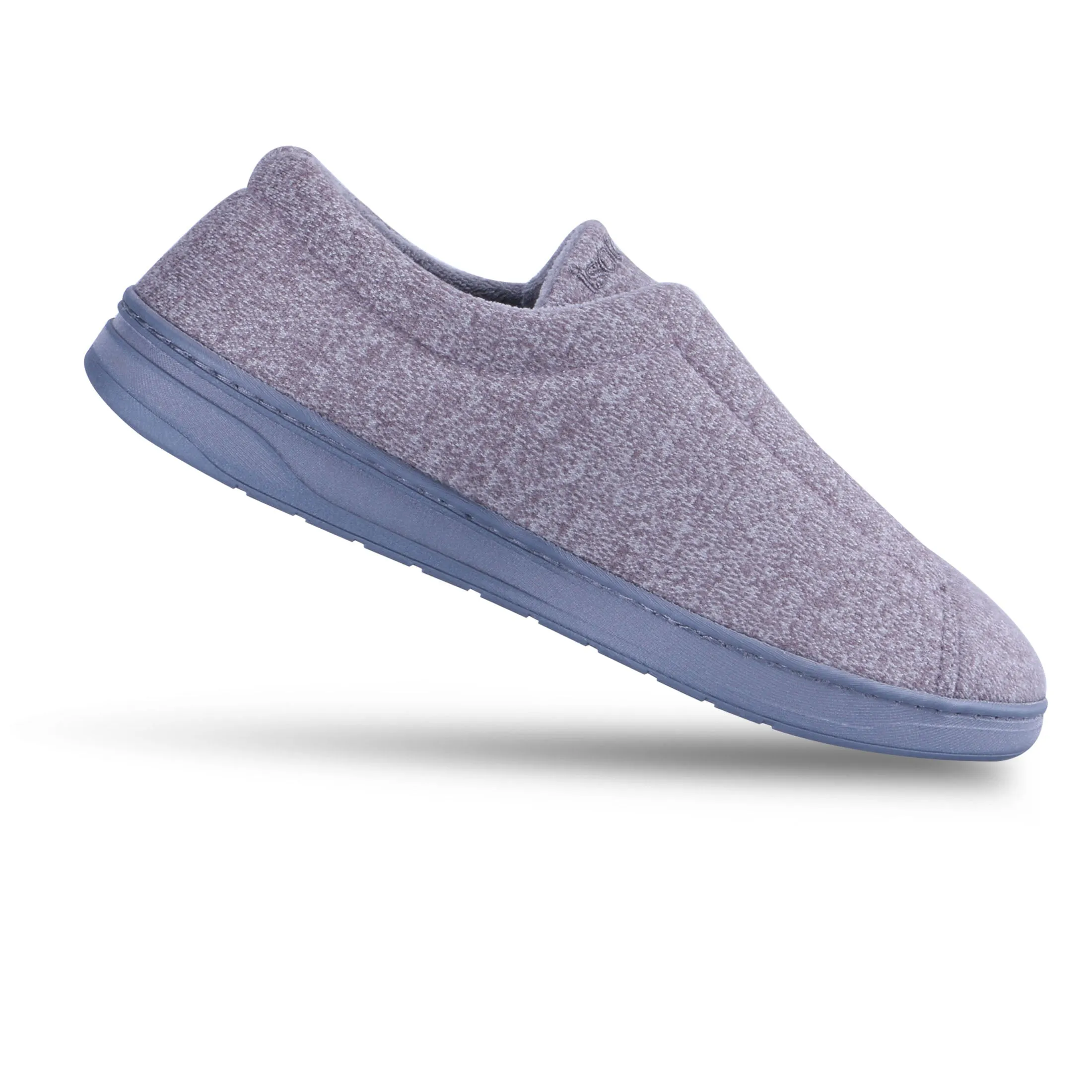 Men's Heathered Knit Brady Closed Back Slipper with Gel Infused Memory Foam