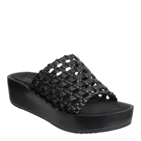 NAKED FEET - CYPRUS in BLACK Platform Sandals