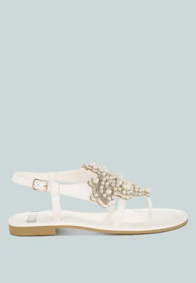 Nayasa Pn Buckle Pearls Flats
