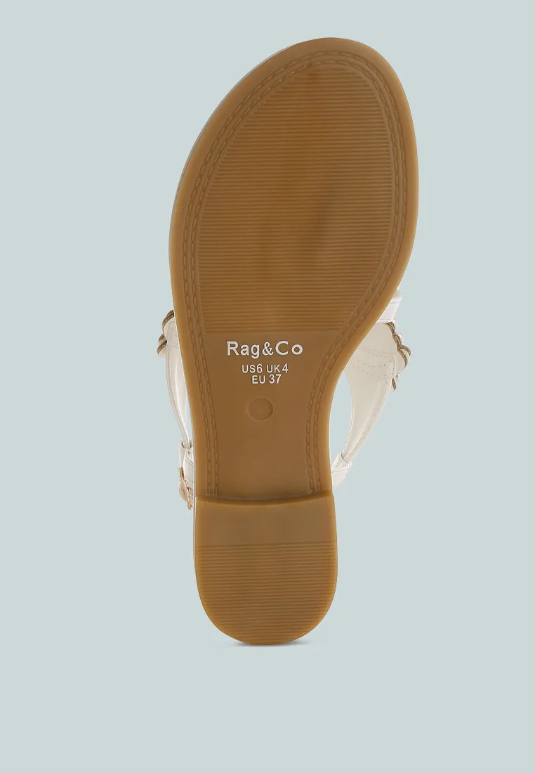 Nayasa Pn Buckle Pearls Flats