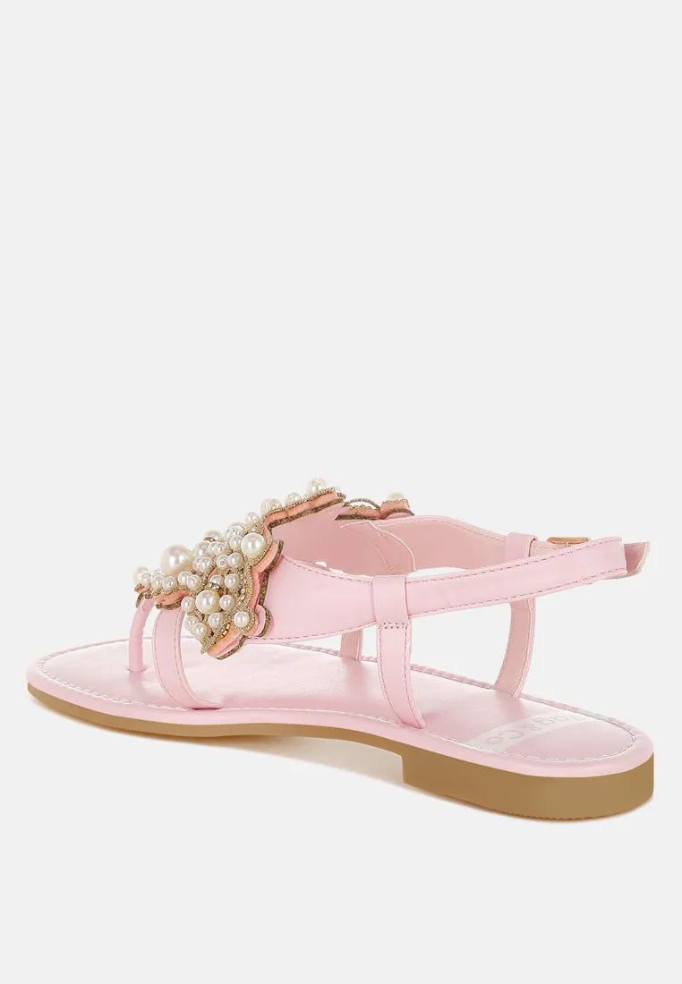Nayasa Pn Buckle Pearls Flats