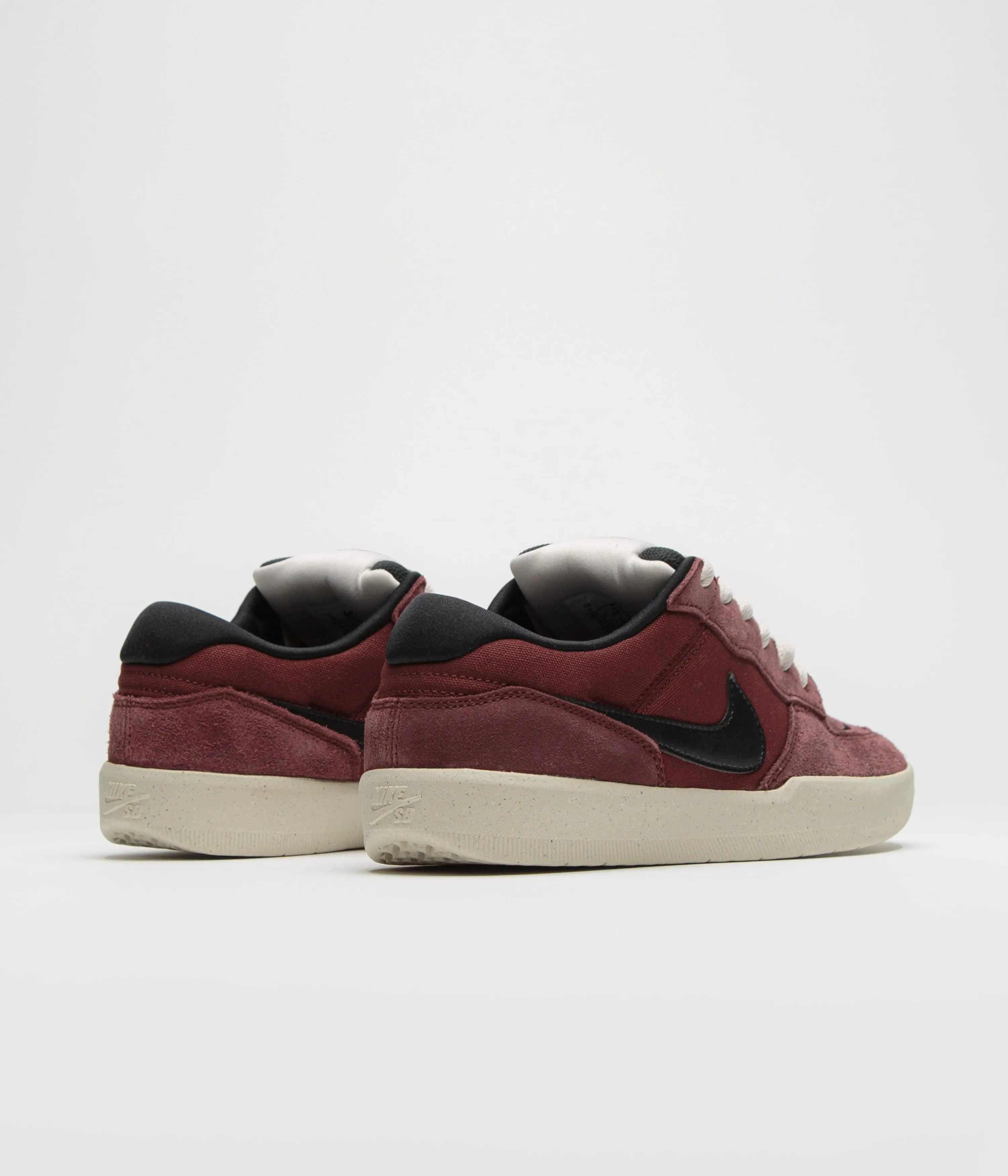 Nike SB Force 58 Shoes - Dark Team Red / Black - Black - Light Orewood Brown