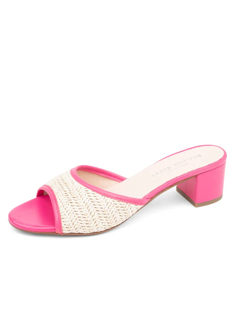 Patricia Green - Sienna Raffia Block Heel