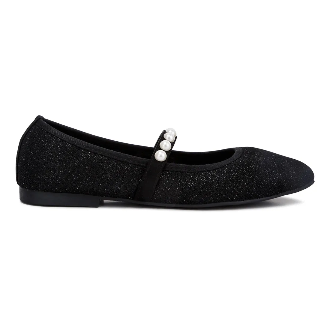 Pearl Embellished Ballerina Flats