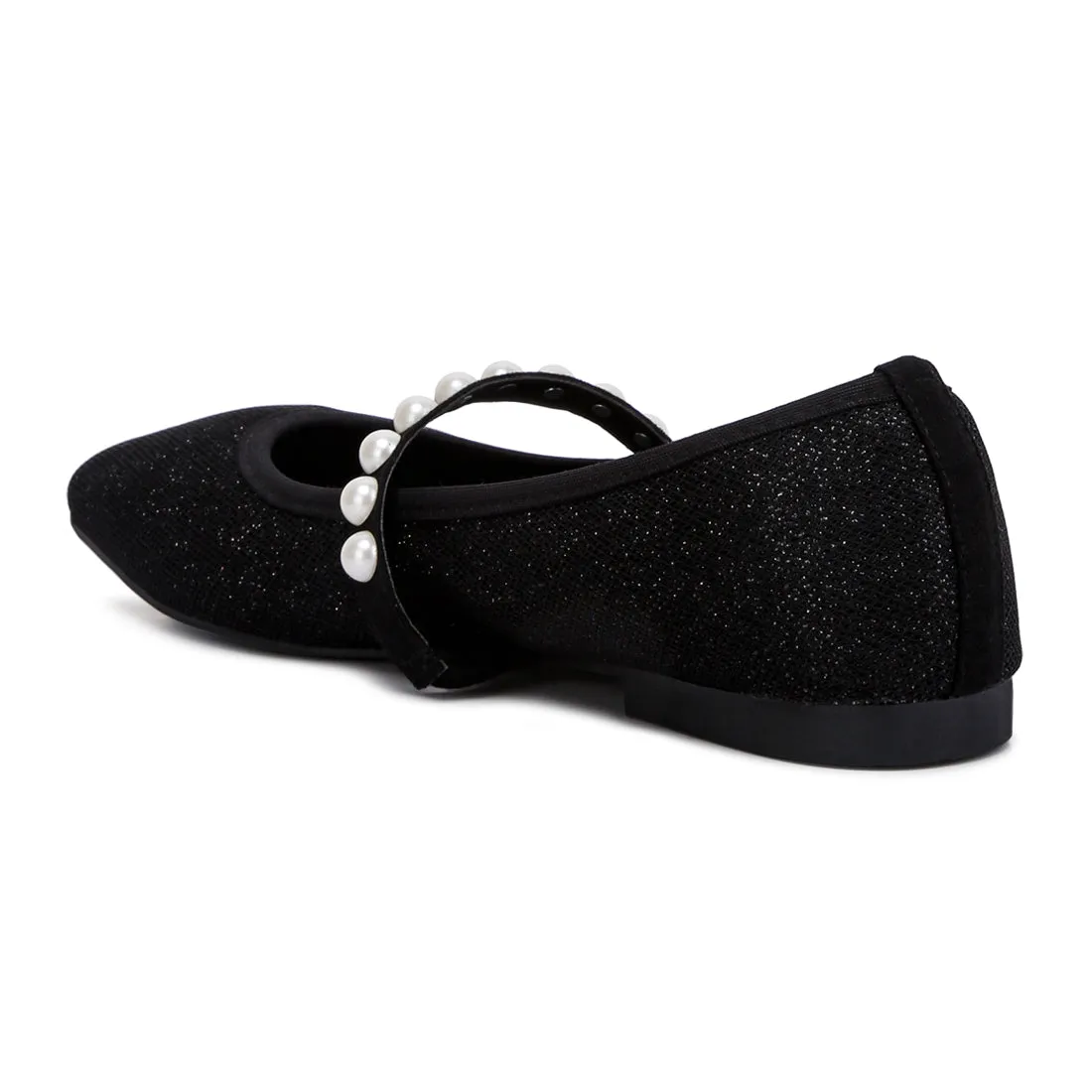 Pearl Embellished Ballerina Flats