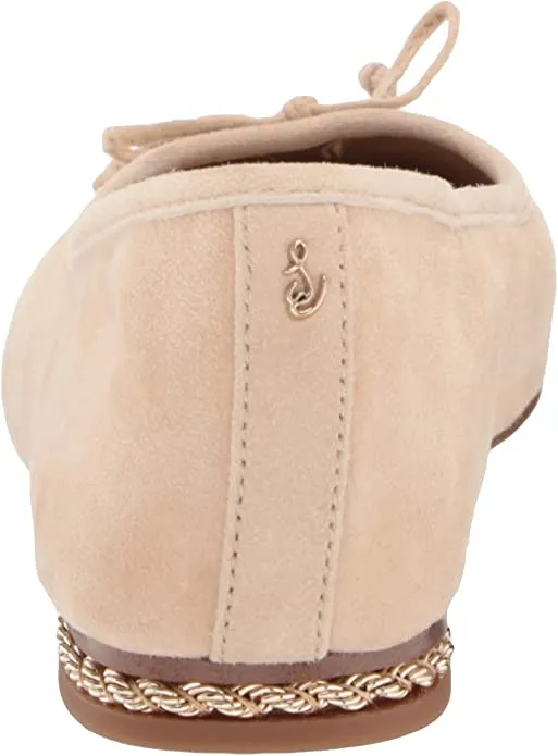 Sam Edelman Marisol Cappuccino Squared Toe Slip On Classic Leather Ballet Flats