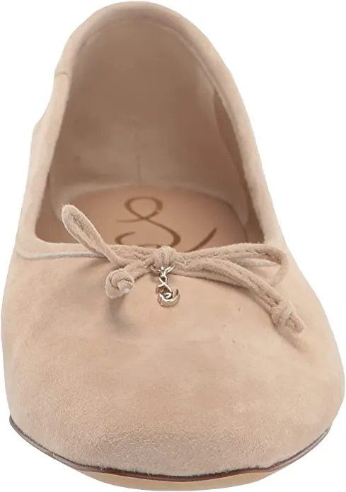 Sam Edelman Marisol Cappuccino Squared Toe Slip On Classic Leather Ballet Flats