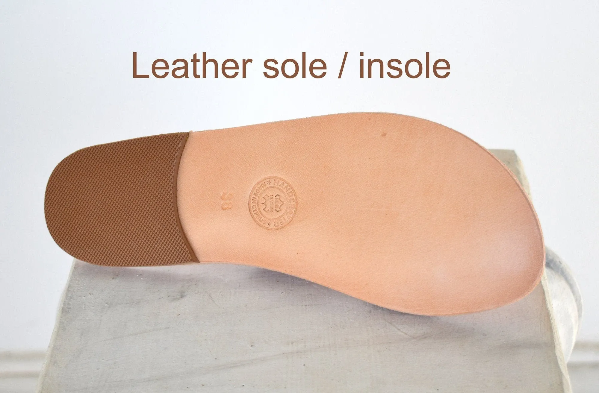 Selene Ancient Greek sandals, Handcrafted leather, boho sandals, Tan or white sandals, Astir sandals