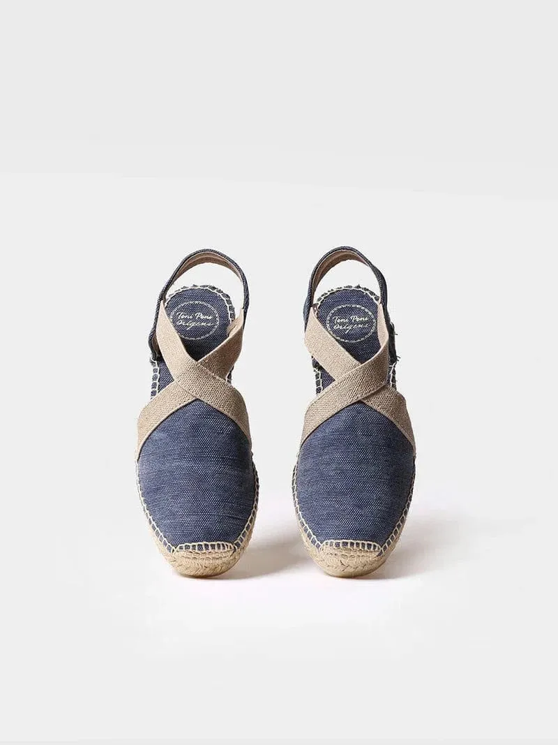 Toni Pons Women's Verdi-V Flat Espadrilles- Navy